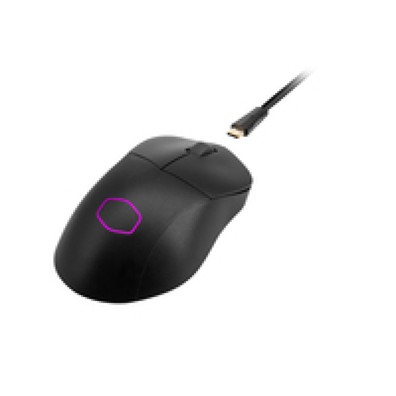 CM Mouse Gaming MM731 Black Matte,HYBRID WIRELESS,Claw&Palm,ABS Plastic Rubber PTFE,PixArt...